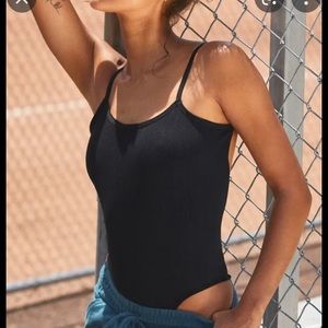 Free People Free Throw Bodysuit - Black - Sz  m - NWOT